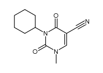 5-cyano-3-cyclohexyl-1-methyluracil结构式