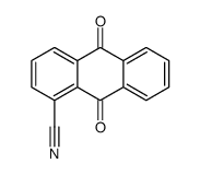 9,10-dioxoanthracene-1-carbonitrile结构式
