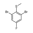 1,3-dibromo-5-fluoro-2-methylsulfanylbenzene结构式