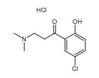5'-chloro-2'-hydroxy-3-dimethylaminopropiophenone hydrochloride结构式