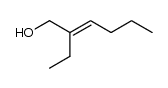2-ethyl-hex-2-en-1-ol结构式