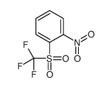 1-硝基-2-[(三氟甲基)磺酰基]苯结构式
