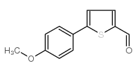 5-(4-甲氧基苯基)噻酚-2-甲醛结构式