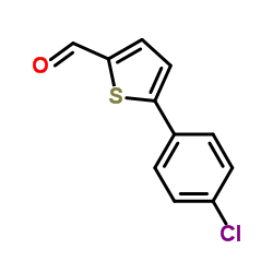 5-(4-氯苯基)噻吩-2-甲醛结构式