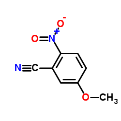 2-硝基-5-甲氧基苯腈结构式