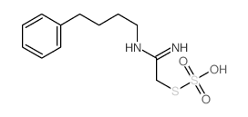 S-(2-Imino-2-((4-phenylbutyl)amino)ethyl) hydrogen thiosulfate结构式