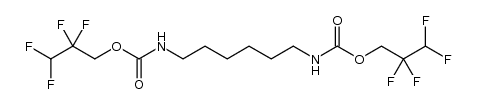 bis(2,2,3,3-tetrafluoropropyl) hexane-1,6-diyldicarbamate结构式