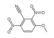 2,6-Dinitro-3-methoxy-benzonitril结构式