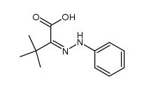 3,3-dimethyl-2-oxo-butanoic acid phenyhydrazone结构式
