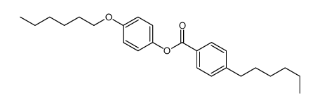 (4-hexoxyphenyl) 4-hexylbenzoate结构式
