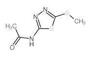 N-(5-甲基硫烷基-1,3,4-噻二唑-2-基)乙酰胺结构式