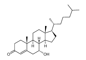 7-羟基-4-胆甾烯-3-酮结构式