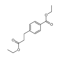 ethyl 4-(3-ethoxy-3-oxopropyl)benzoate结构式