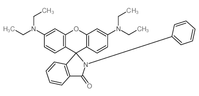 Spiro[1H-isoindole-1,9'-[9H]xanthen]-3(2H)-one,3',6'-bis(diethylamino)-2-phenyl-结构式