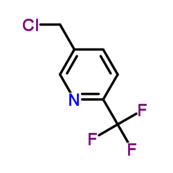 2-三氟甲基-5-氯甲基吡啶结构式