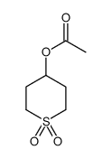 4-Acetoxy-thiacyclohexane 1,1-dioxide结构式