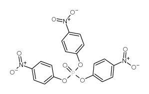 三(4-硝基苯基)磷酸酯结构式