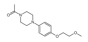 Ethanone, 1-[4-[4-(2-Methoxyethoxy)phenyl]-1-piperazinyl]-结构式