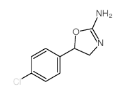 5-(4-氯苯基)-4,5-二氢-2-噁唑胺结构式