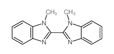 1-methyl-2-(1-methylbenzoimidazol-2-yl)benzoimidazole结构式