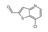 7-氯-噻吩并[3,2-b]吡啶-2-羧醛结构式