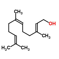 (E,Z)-3,7,11-Trimethyl-2,6,10-dodecatrien-1-ol结构式