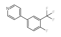2-FLUORO-5-(4-PYRIDINYL)BENZOTRIFLUORIDE结构式