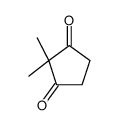 2,2-二甲基环戊烷-1,3-二酮结构式
