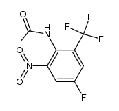 acetic acid-(4-fluoro-2-nitro-6-trifluoromethyl-anilide)结构式