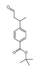 Benzoic acid, 4-(1-methyl-3-oxopropyl)-, 1,1-dimethylethyl ester (9CI)结构式