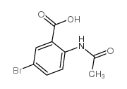 2-乙酰氨基-5-溴-苯甲酸结构式