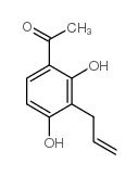1-(3-烯丙基-2,4-二羟基苯基)乙酮结构式
