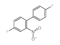 4-fluoro-1-(4-fluorophenyl)-2-nitro-benzene结构式