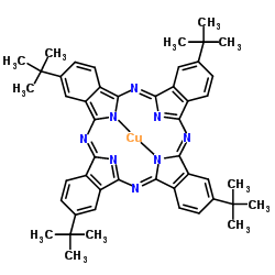2,9,16,23-四叔丁基酞菁铜(II)结构式