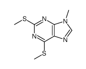 9-methyl-2,6-bis(methylsulfanyl)purine结构式
