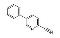 5-苯基吡啶-2-甲腈结构式