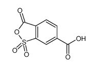 1,1,3-trioxo-2,1λ6-benzoxathiole-6-carboxylic acid结构式