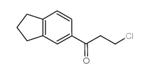 3-CHLORO-1-INDAN-5-YL-PROPAN-1-ONE结构式