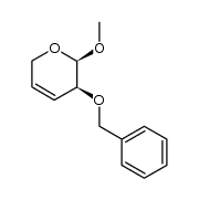 (2R,3S)-3-benzyloxy-2-methoxy-3,6-dihydro-2H-pyran结构式