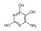 2,4(1H,3H)-Pyrimidinedione, 6-amino-5-hydroxy- (9CI)结构式