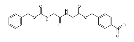 N-(N-benzyloxycarbonyl-glycyl)-glycine-(4-nitro-benzyl ester)结构式