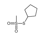Methanesulfonothioic acid, S-cyclopentyl ester (9CI)结构式