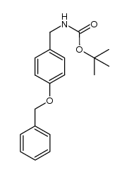 t-butyl 4-benzyloxybenzylcarbamate结构式