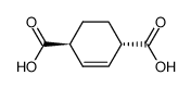 (1R,4S)-2-Cyclohexene-1,4-dicarboxylic acid结构式