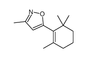 3-methyl-5-(2,6,6-trimethylcyclohexen-1-yl)-1,2-oxazole结构式