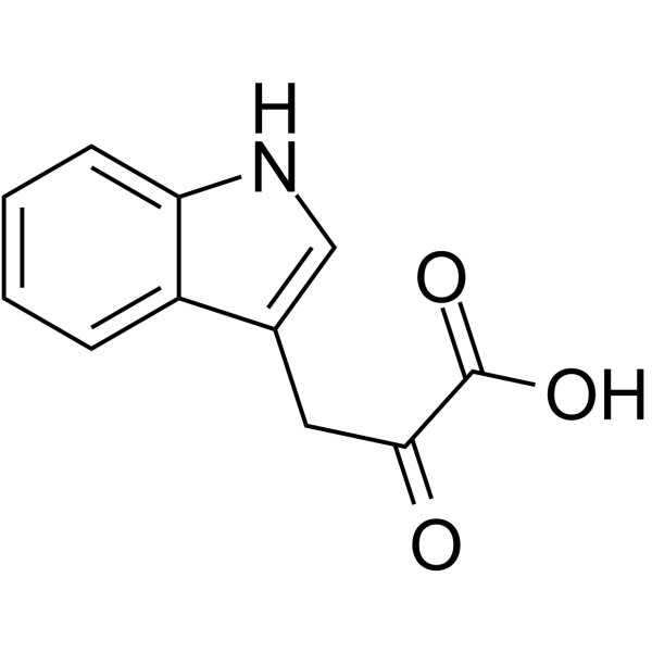 吲哚-3-丙酮酸结构式