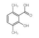 Benzoic acid, 2-hydroxy-3,6-dimethyl-结构式