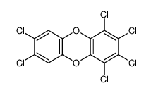 1,2,3,4,7,8-六氯二苯并-对-二恶英结构式