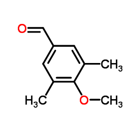 3,5-二甲基-4-甲氧基苯甲醛结构式