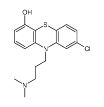 8-Chloro-10-[3-(dimethylamino)propyl]-10H-phenothiazin-4-ol结构式